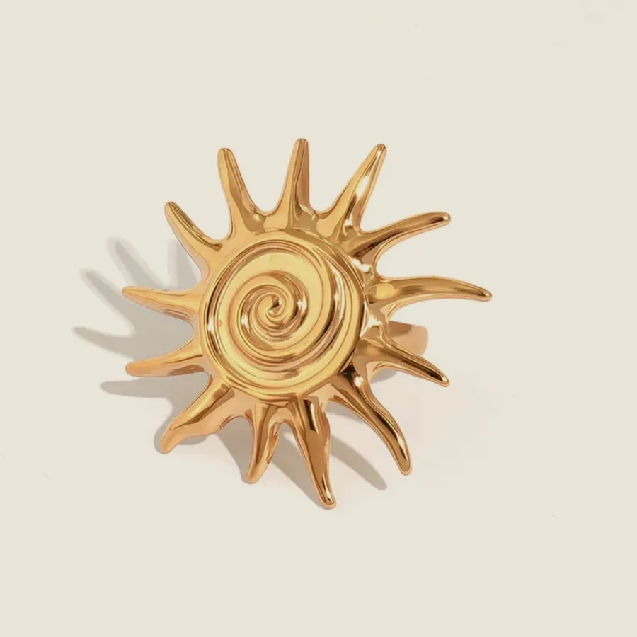 Spiral sun ring.
