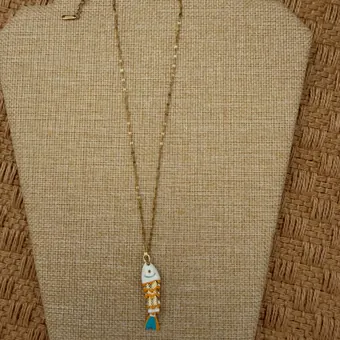 Dainty necklace with small charms.